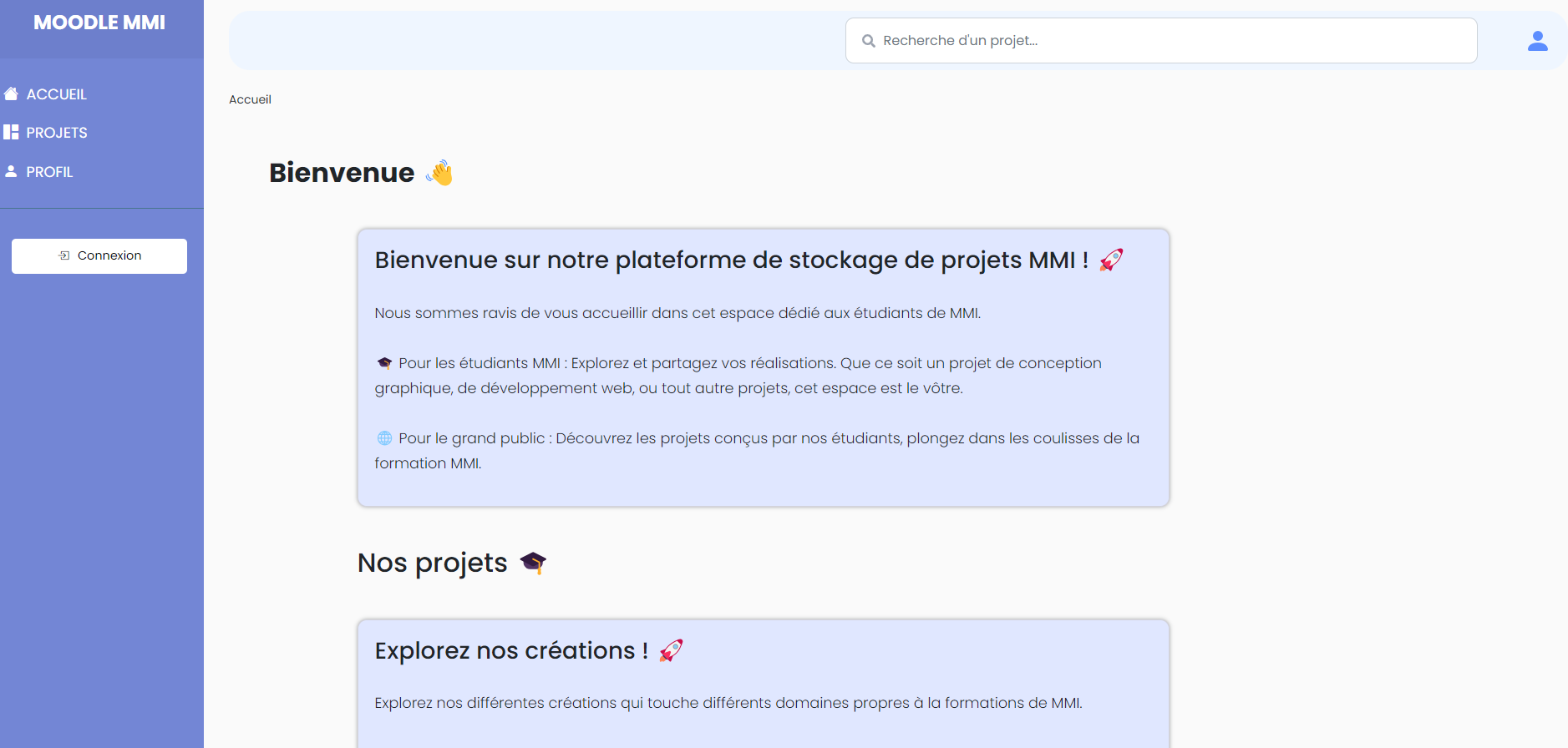 Moodle MMI : Gestion de Projets en Ligne pour les Étudiants